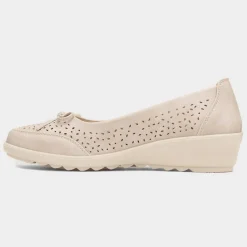 Dion Womens Cream Casual Shoe*Softlites Sale