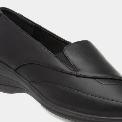 Dora Womens Black Slip On Casual Shoe*Softlites Fashion