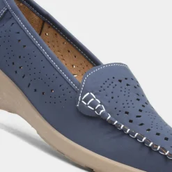 Doreen Womens Navy Casual Loafer*Softlites Clearance