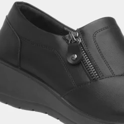 Dorothy Womens Black Wedge Casual Shoe*Softlites Online