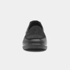 Dottie Womens Black Wedge Diamante Shoe*Softlites Sale