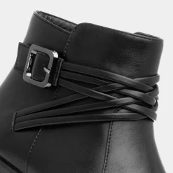 Jade Womens Black Ankle Boot*Softlites Clearance