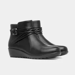 Jade Womens Black Ankle Boot*Softlites Clearance