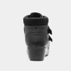 Janet Womens Black Easy Fasten Boot*Softlites New