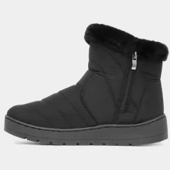 Jas Womens Black Faux Fur Boot*Softlites New