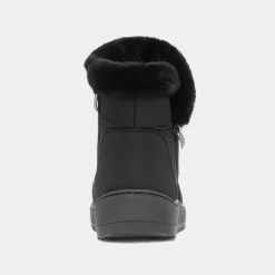 Jas Womens Black Faux Fur Boot*Softlites New