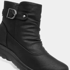 Jean Womens Buckled Ankle Boot*Softlites Discount