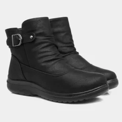 Jean Womens Buckled Ankle Boot*Softlites Discount