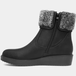 Jen Womens Black Ankle Boot*Softlites Fashion