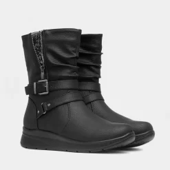 Jenna Womens Black Calf Boot*Softlites Outlet