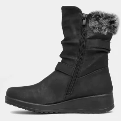 Joey Womens Black Zip Up Boot*Softlites Sale