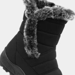 Joy Womens Black Faux Fur Boot*Softlites Clearance