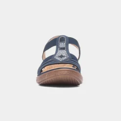 Selina Womens Navy Sandal*Softlites Online