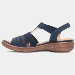 Selina Womens Navy Sandal*Softlites Online