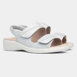 Selma Womens Grey Easy Fasten Sandal*Softlites Best