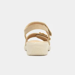 Shelby Womens Taupe Easy Fasten Sandal*Softlites New