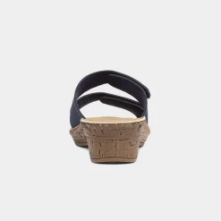 Shelia Womens Navy Mule Sandal*Softlites Sale