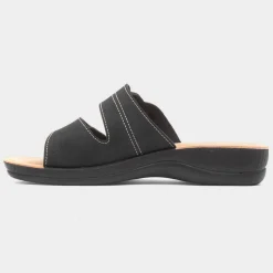 Shirley Womens Black Mule Sandal*Softlites Online