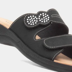 Shirley Womens Black Mule Sandal*Softlites Online