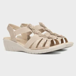 Sienna Womens Flower Sandal*Softlites Hot