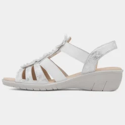 Sindy Womens Wedge Flower Sandal*Softlites Outlet