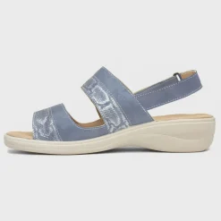 Stevie Womens Blue Easy Fasten Sandal*Softlites Best