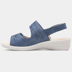 Susan Womens Blue Easy Fasten Sandal*Softlites Sale