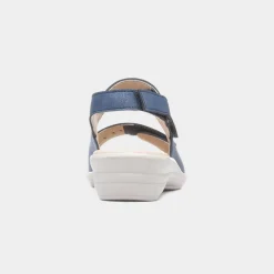 Susan Womens Blue Easy Fasten Sandal*Softlites Sale