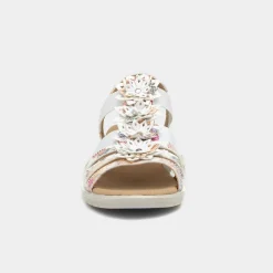 Womens White Floral Sandals*Softlites Online