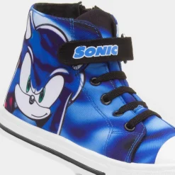 Akira Kids Blue Hi Top Canvas*Sonic The Hedgehog Fashion