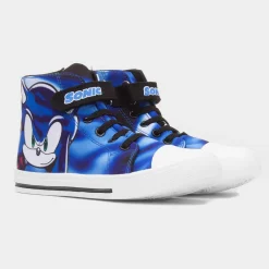 Akira Kids Blue Hi Top Canvas*Sonic The Hedgehog Fashion