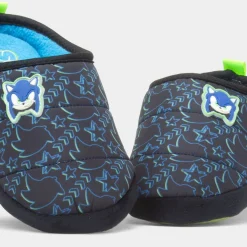 Kids Black Mule Slipper*Sonic The Hedgehog Best