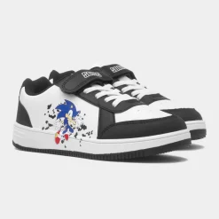Kids White Easy Fasten Trainer*Sonic The Hedgehog Sale
