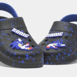 Ping Kids Black EVA Clog*Sonic The Hedgehog New