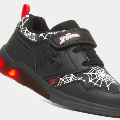 Kids Black Light Up Trainer*Spider-Man Hot