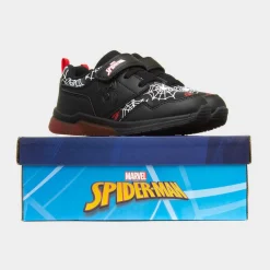 Kids Black Light Up Trainer*Spider-Man Hot