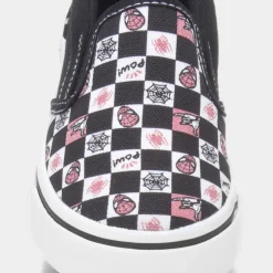 Kids Black Slip On Canvas*Spider-Man Hot