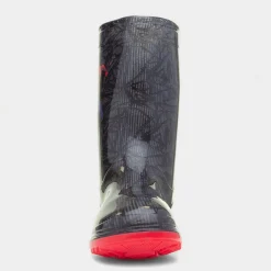 Kids Black Wellies*Spider-Man Fashion