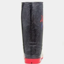 Kids Black Wellies*Spider-Man Fashion