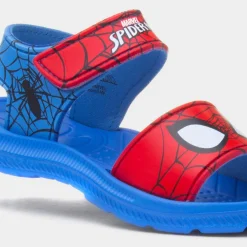 Kids Blue Easy Fasten EVA Sandal*Spider-Man Sale