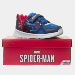 Kids Navy Easy Fasten Trainer*Spider-Man Sale