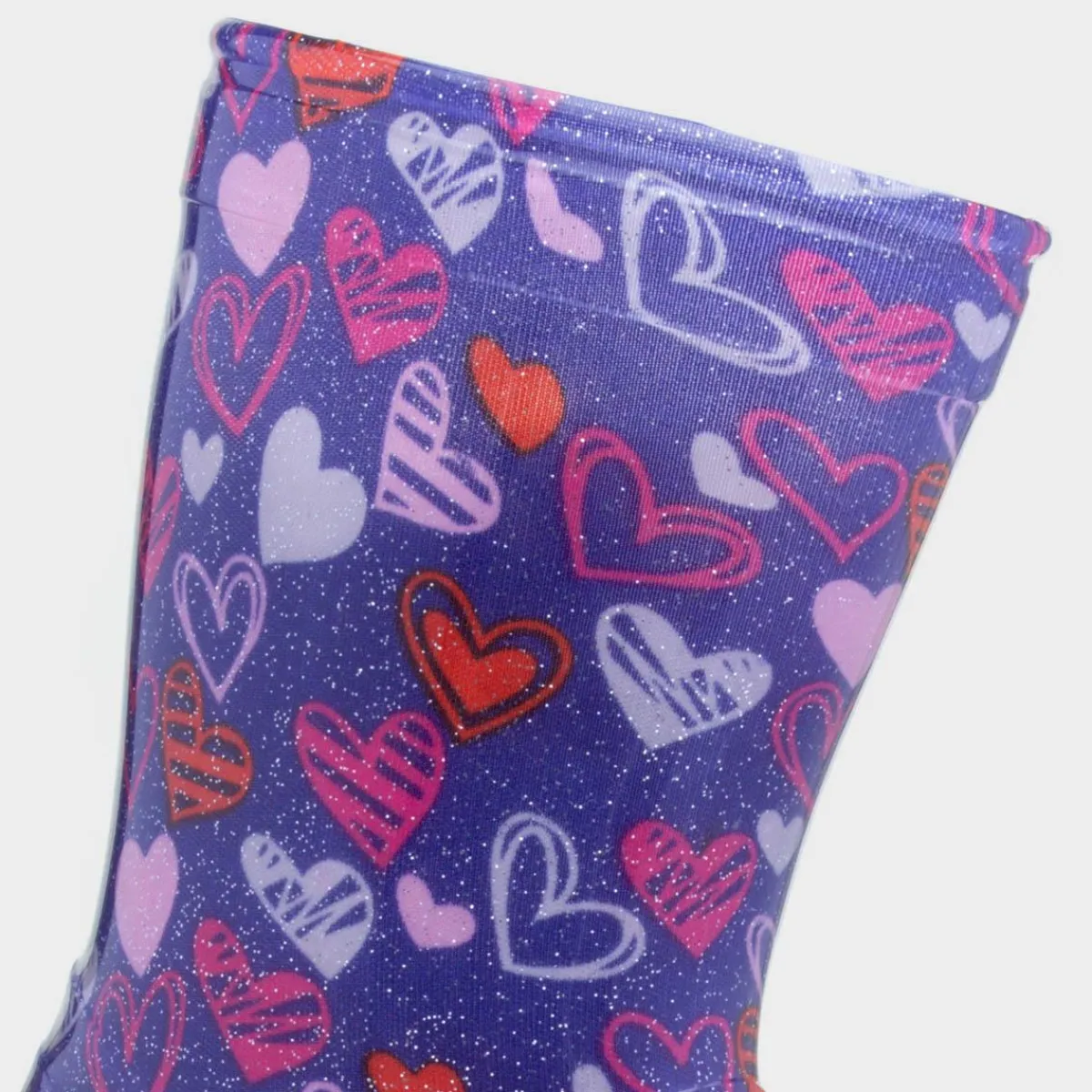 Sunny Girls Purple Love Hearts Welly*shoezone Online