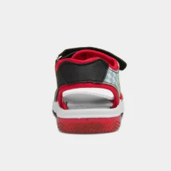 Kids Red Easy Fasten Light Up Sandal*Super Mario New