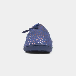 Clara Womens Navy Mule Slipper*The Slipper Company Outlet