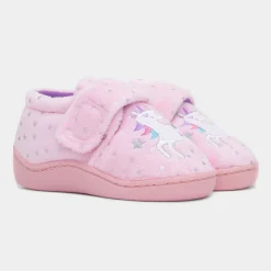 Courtney Girls Pink Slipper*The Slipper Company Sale