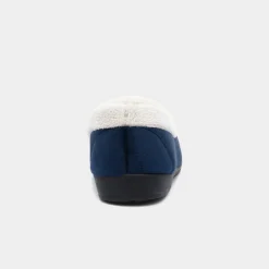 Frida Womens Navy Velour Full*The Slipper Company Discount
