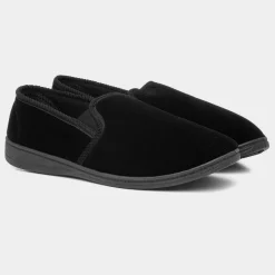 Ian Mens Black Twin Gusset*The Slipper Company Clearance