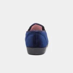 Ida Womens Navy Twin Gusset*The Slipper Company Outlet