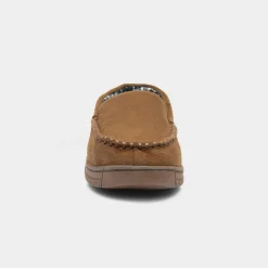 Issac Mens Brown Moccasin*The Slipper Company Clearance