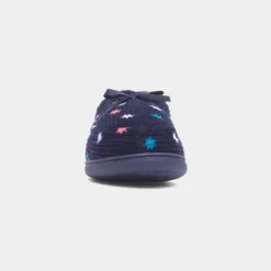 Laurel Womens Navy Moccasin*The Slipper Company Best